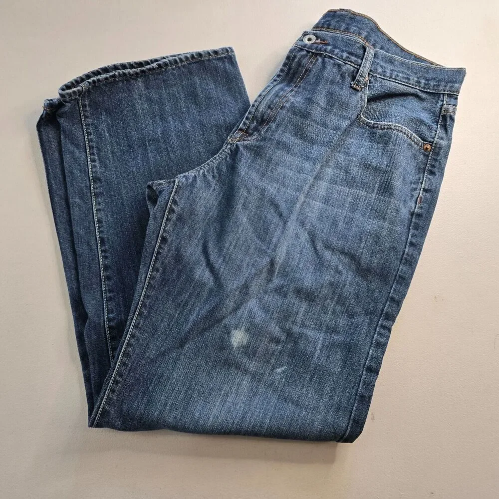 Lucky Brand Jeans Men's 36 x 30 Blue Medium Wash Regular Inseam Straight